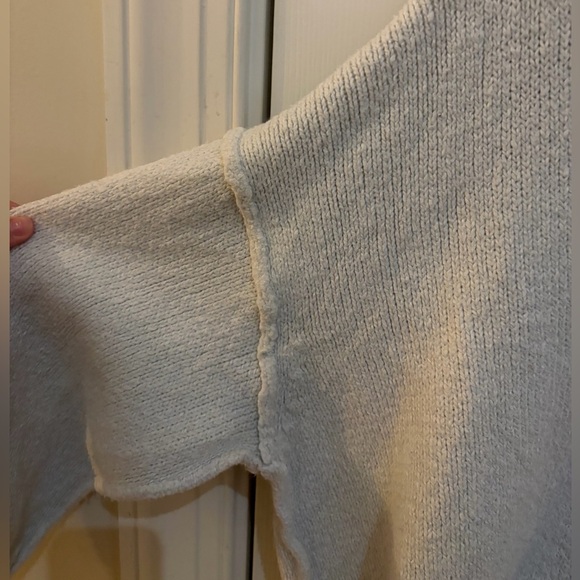 Free People Cream Brookside Oversized Tunic Sweater - Picture 3 of 8